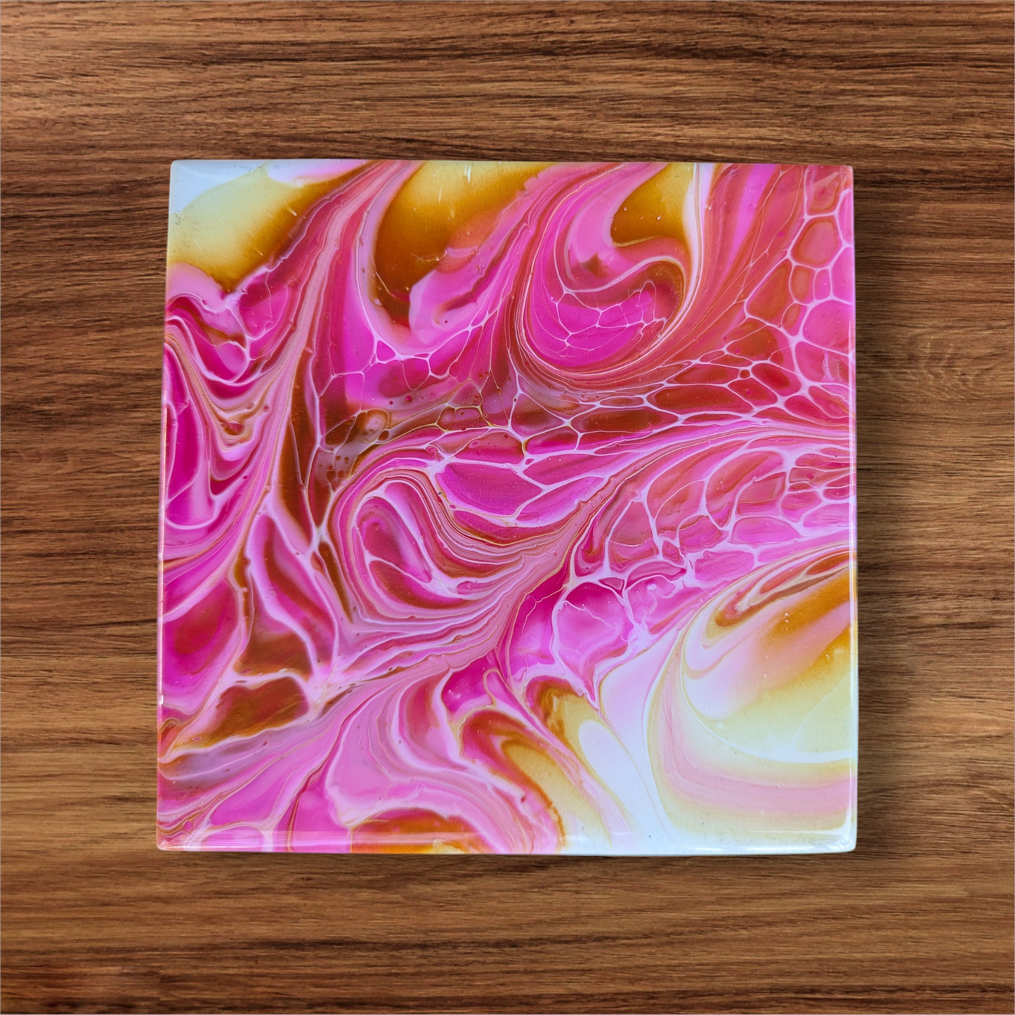 Pink Golden Swirl