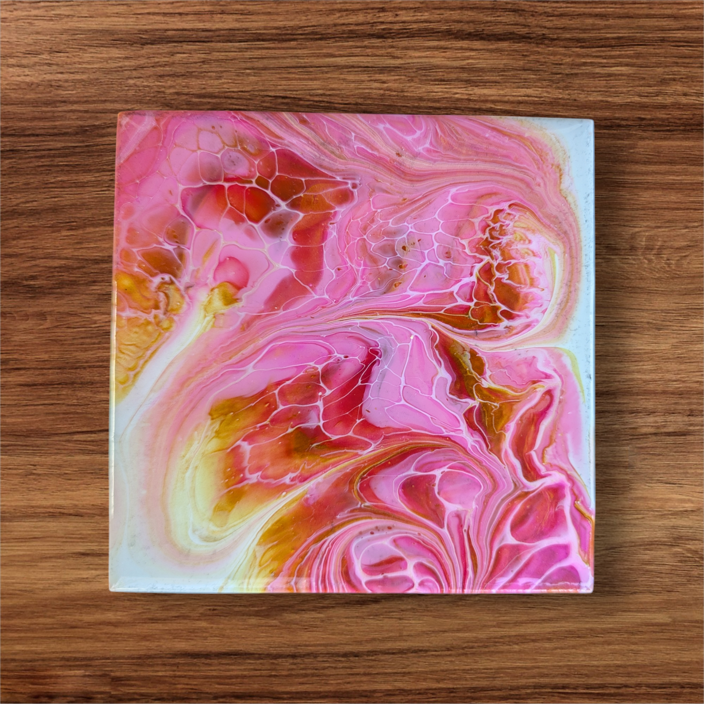 Pink Golden Swirl