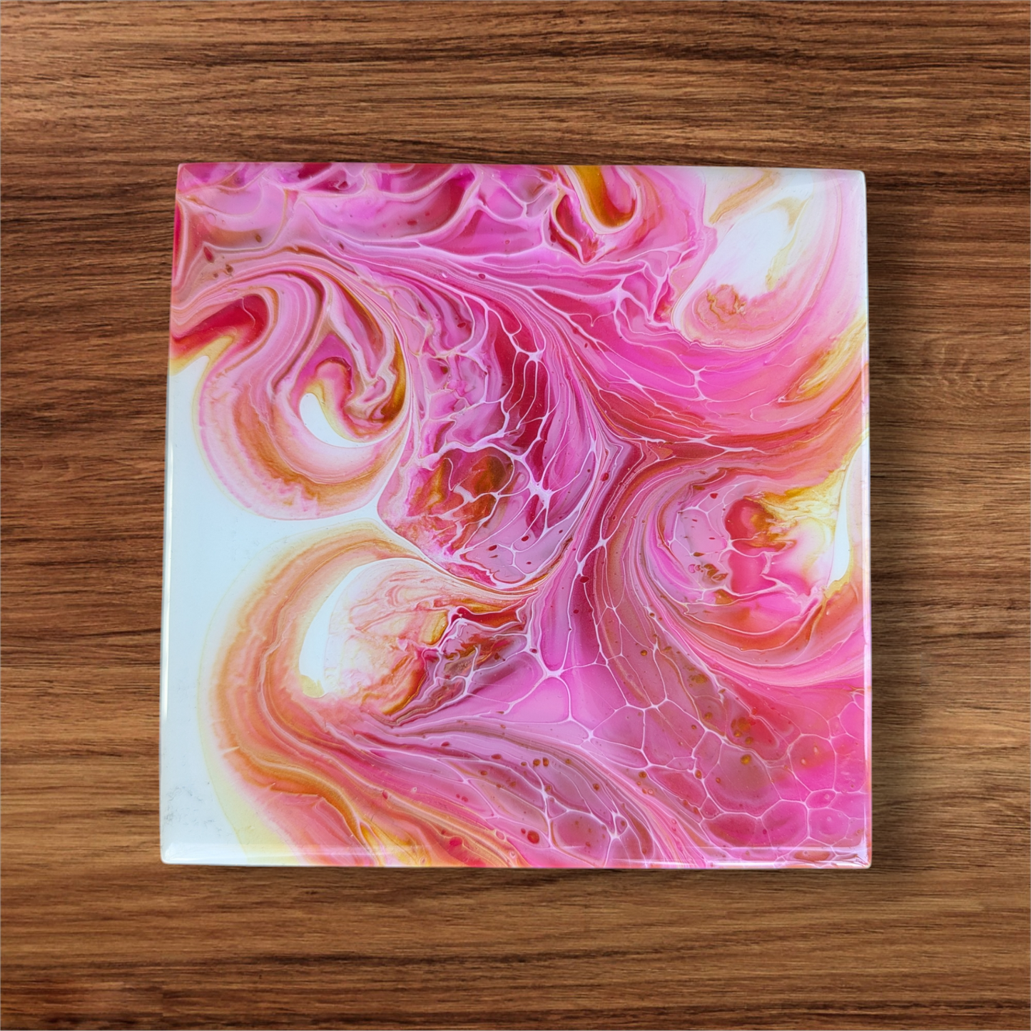 Pink Golden Swirl