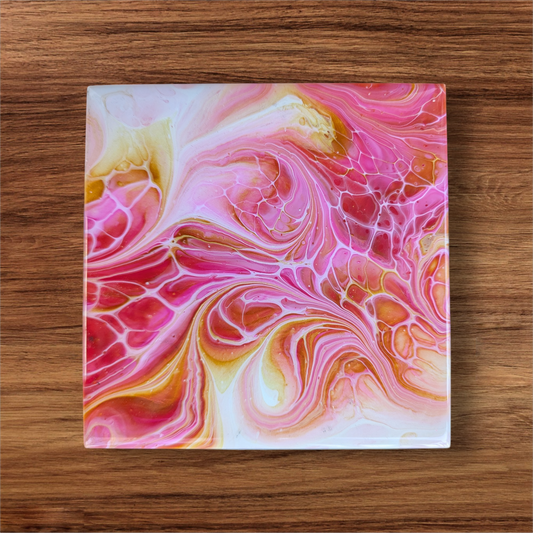 Pink Golden Swirl